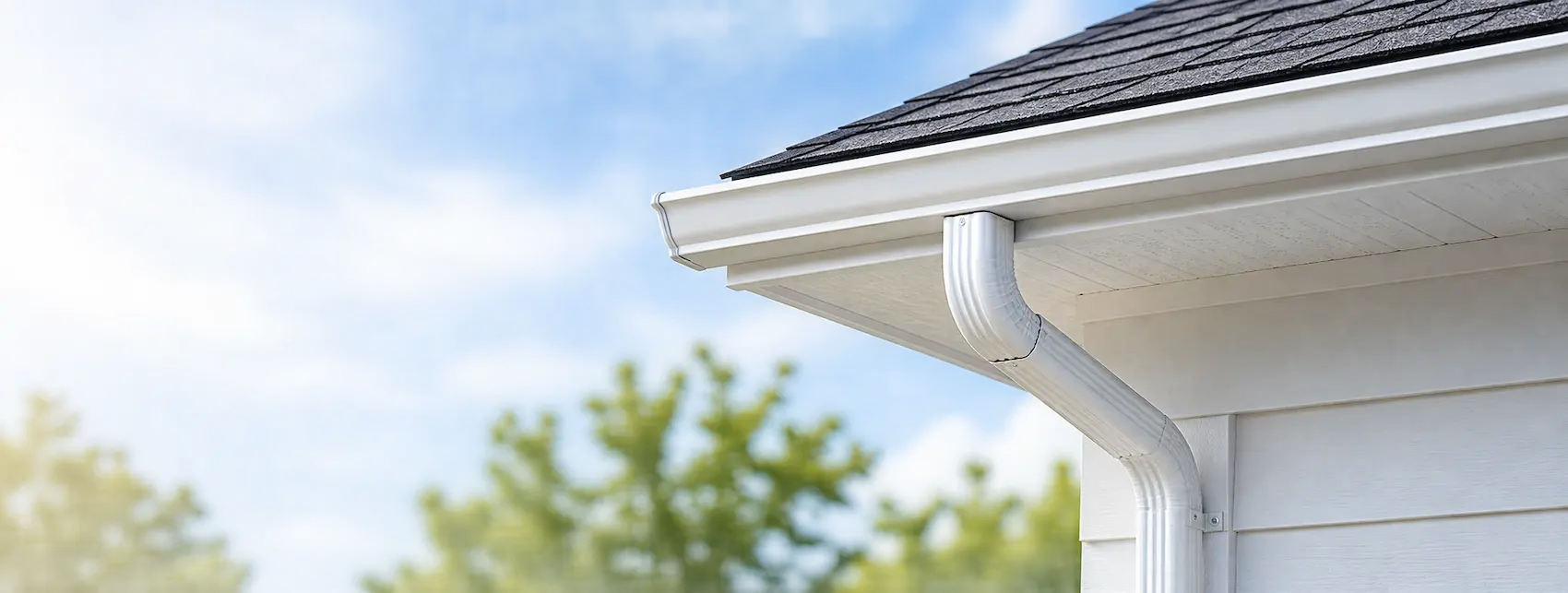 Gutter and downspout installation